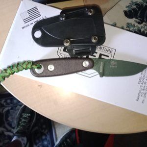 Esee  Izula-2  green fixed blade knife